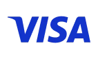 Visa logo, representing global financial services company Visa Inc.