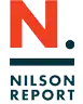 The Nilson Report logo, trusted global source for payment systems analysis.